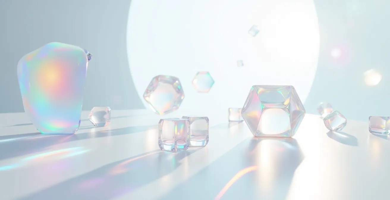 Abstract visualization of intangible ownership and digital authentication