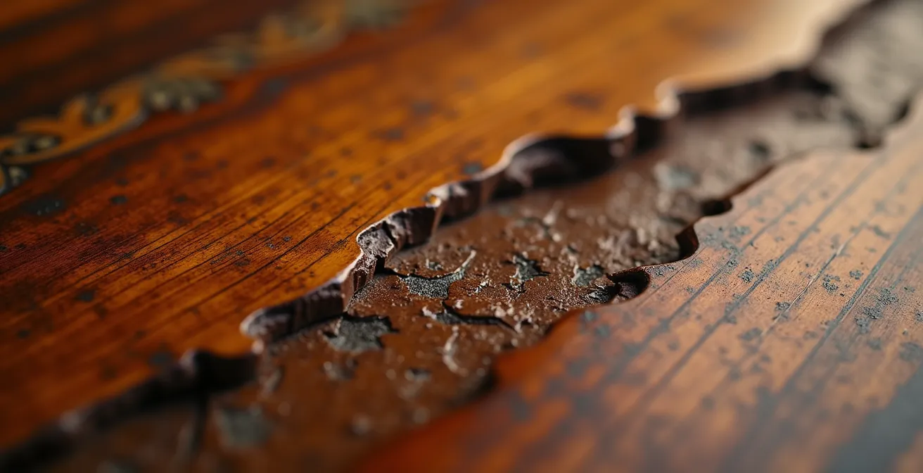 Thermal imaging visualization showing temperature variations in a room with radiators and their impact on furniture placement